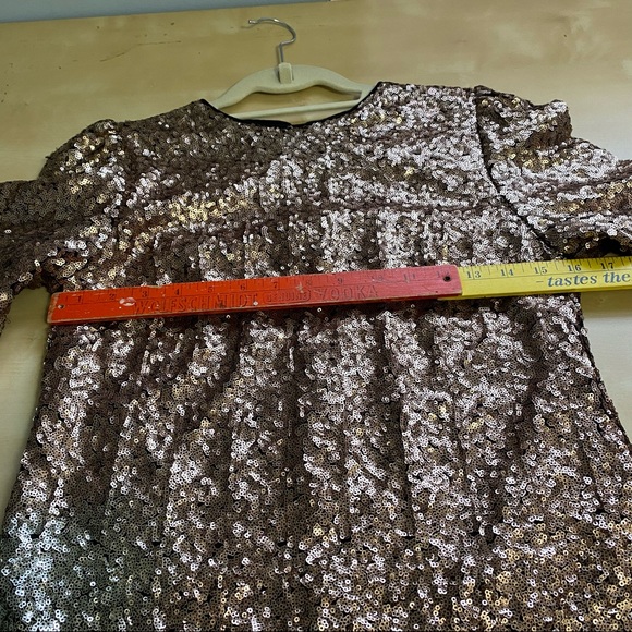 Nicole Miller Rose Gold Sequin Top - Picture 12 of 16